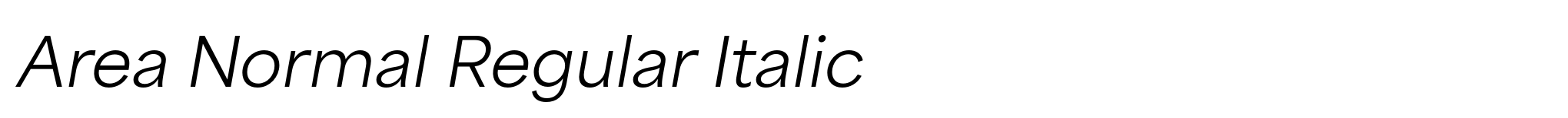 Area Normal Regular Italic image